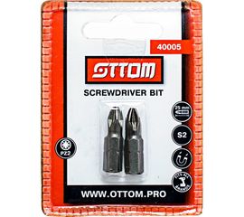 Бита PZ2x25 мм (S2, 2 шт) OTTOM 40005 