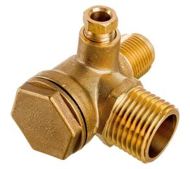 Клапан обратный для компрессора резьба наружная M1/2хM3/8 Pegas pneumatic 4301 