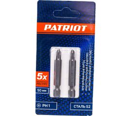 Бита (2 шт; PH1; 50 мм) EDGE by PATRIOT 818010027 