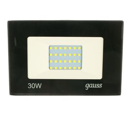 Светодиодный прожектор Gauss Elementary 30W 2100lm IP65 6500К черный ПРОМО 613100330P 