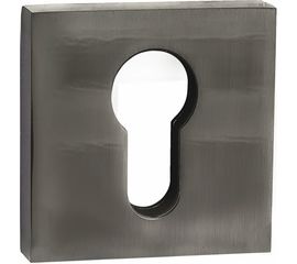 Квадратная накладка на цилиндр PUERTO черный никель INET AL 03 BN 