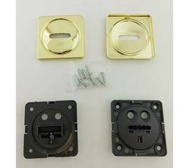 Ключевина CRIT КлС-К11 Лб/Лш латунь блестящая, латунь шлифованная, пара 05266 