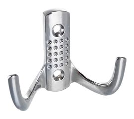 Крючок Tech-Krep с перфорацией, 2-х рожковый, хром 1 шт. 129909 