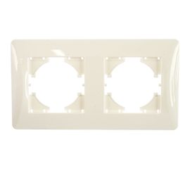 Рамка GUSI ELECTRIC Ugra 2-местная, цвет белый С1120-001 