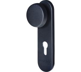 Кноб/нажимная ручка для противопожарных дверей DOORLOCK V S38KP-KNOB/F PZ72 серия Variant, на короткой накладке, черная, А=52-75мм 79054 