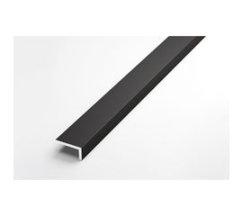 Декоративный угловой профиль ЛУКА алюминиевый, 20х10х1,5 мм, 2,7 м, 5 шт./уп. черный УТ000020775 
