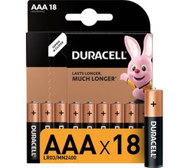Элемент питания Duracell LR03-18BL BASIC 18шт Б0014449 