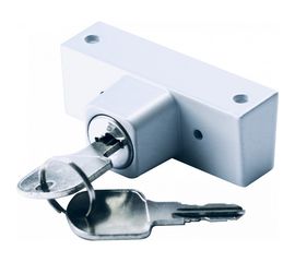 Блокирующий замок для ПВХ окон DORF с ключом 2 ключа, белый WBL-01_White 