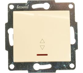 Проходной выключатель с подсветкой LEZARD KARINA крем 707-0388-114 