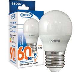 Лампа IONICH ILED-SMD2835-G45-6-540-230-6.5-E27 1543 
