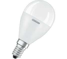 Светодиодная лампа OSRAM LED STAR, P, шар, 8 Вт, E14, 806 Лм, 2700 К, теплый белый свет 4058075210806 