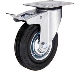 Колесо промышленное поворотное с пане��ью и тормозом SCb 55 (125 мм; 100 кг) А5 1000022 