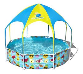 Бассейн каркасный BestWay 244х51см с навесом 56432 BW 