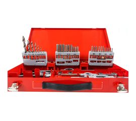 Резьбонарезной набор M3-M12 HSS метчики+плашки+воротки+сверла, 44шт RUKO 245030 