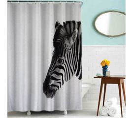 Тканевая шторка для ванной комнаты TERMA MZ-46 Зебра 180х200 см 20816 