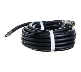 Шланг резиновый армированный чёрный с быстроразъемами (8х13 мм; 10 м) Русский Мастер РМ-70471 