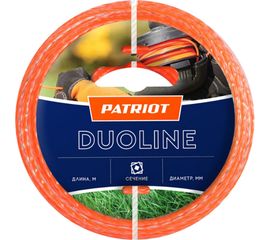 Леска Duoline (15 м; 3 мм; скрученный квадрат; двухцветная) PATRIOT 805401171 