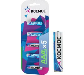 Батарейка LR LR03 BP-5 (5 шт; блистер) КОСМОС KOCLR035BL 