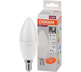 Светодиодная лампа OSRAM LED Value, B, E14, 800Лм, 10Вт, замена 75Вт, 6500К, холодный белый свет 4058075579262 