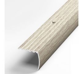 Порог угловой алюминиевый (30х27 мм; 0.9 м; декоративный; дуб беленый) Лука 00000001535 