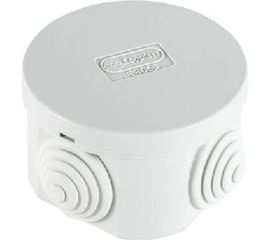 Распределительная коробка Экопласт JBR065 о/п с крышкой D-65х35мм, 4 выхода IP44 44004HF 