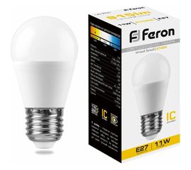 Светодиодная лампа FERON 11W 230V E27 2700K, LB-750 25949 