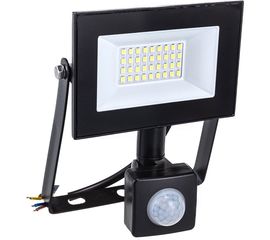 Светодиодный прожектор Uniel ULF-F62-30W/6500K SENSOR IP54 200-240В BLACK UL-00007125 