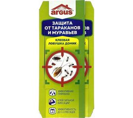 Клеевая ловушка от тараканов Argus домик AR-1427 