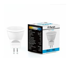 Лампа светодиодная FERON 3W 230V G5.3 6400K, LB-271 25553 