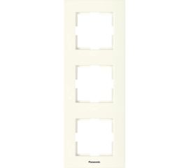 Рамка Panasonic Karre Plus 54814 3м вертикальная крем WKTF0813-2BG-RES 