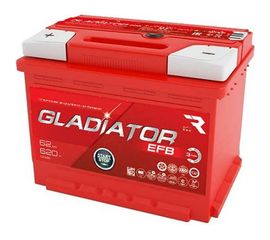 Аккумуляторная батарея Gladiator 62 А/ч, обратная полярность, тип вывода конус GEF6200 