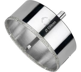 Коронка алмазная по керамограниту и керамике с центрирующим сверлом 100 мм Diamond Industrial DIDCSC100 