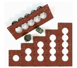 Комплект шаблонов для подрозетников из текстолита для коронки 72 мм BM-013-72 