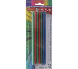 Стержни клеевые цветные ДИЗАЙН КС-7-200 (20 шт; 7х200 мм) Спец СПЕЦ-3303 