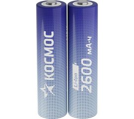 Аккумулятор КОСМОС 2600мАч 18650 Li-ion 2S, KOC18650Li-ion26US2 