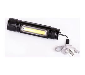 Аккумуляторный фонарь Ultraflash LED51524 4В черный 2LED, 3 Вт, фокус, 4 режима USB 14661 
