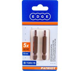 Бита (2 шт; T15; 50 мм) EDGE by PATRIOT 818010031 