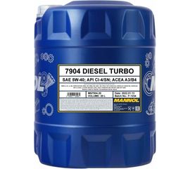 Синтетическое моторное масло MANNOL DIESEL TURBO 5W-40 20 л 1052 