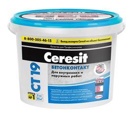 Грунтовка бетонконтакт CERESIT CT 19 5 кг 1/120 23681 