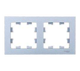 Рамка Schneider Electric 2-м ATLAS DESIGN универс. алюминий ATN000302 
