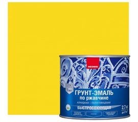 Быстросохнущая грунт-эмаль 3в1 Neomid желтый RAL 1018 2.7 кг Н-FdCoat-2,7/жел 