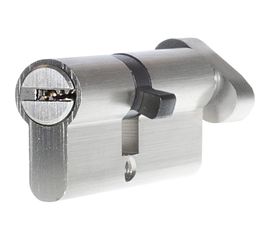 Цилиндр DOORLOCK V K2300AB N серия Variant, никелированный, 45x45 мм, кл/пов. кнопка, 5 перф.ключей 79092 