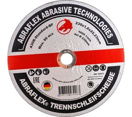 Круг отрезной по металлу + нержавейке (230x1.6x22 мм) Abraflex А230162223 