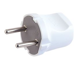 Разборная вилка, белая, без з/к, 250В, 6А LUX ВР30 4606400419723 