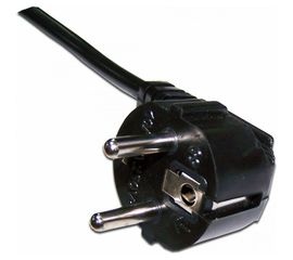 Шнур питания LANMASTER C19-Schuko, 3х1.5, 220В, 16А, черный, 3 метра LAN-PP19/SHA-3.0-BK 