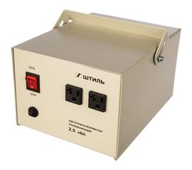 Автотрансформатор 2.5 кВА, в сером корпусе Штиль АТ 220/110-2,5-50 с/к 