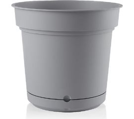 Кашпо с поддоном Teraplast HYDRAL диам. 18 см, высота 16 см, светло-серый 28107018414 