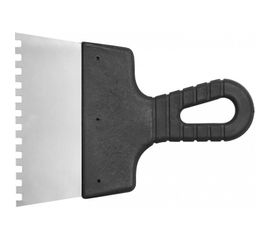 Фасадный шпатель VOREL 150мм 6х6мм зубчатый пластиковая ручка 6299 