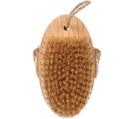 Деревянная банная массажная щетка с натуральной щетиной Банные Штучки Антицеллюлит 13 см 41334 