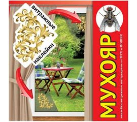 Инсектицидная наклейка от насекомых Мухояр комплект №2 Барокко, кружево 4680028943570 